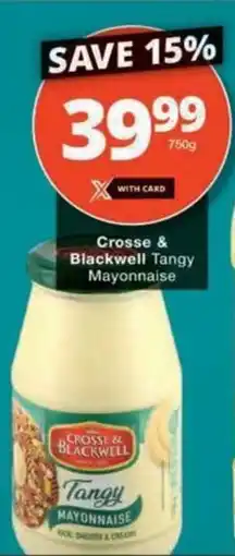 Checkers Hyper Crosse & Blackwell Tangy Mayonnaise offer