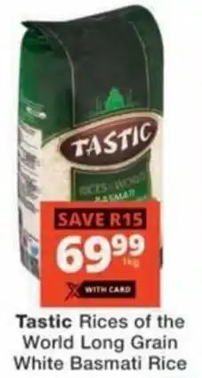Checkers Hyper Tastic Rices of the World Long Grain White Basmati Rice offer
