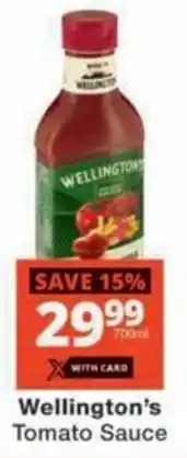 Checkers Hyper Wellington's Tomato Sauce offer