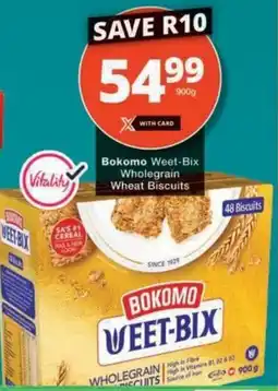 Checkers Hyper Bokomo Weet-Bix Wholegrain Wheat Biscuits offer