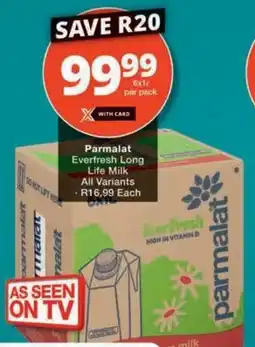 Checkers Hyper Parmalat Everfresh Long Life Milk All Variants offer