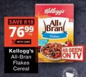 Checkers Hyper Kellogg's All-Bran Flakes Cereal offer