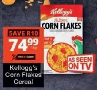 Checkers Hyper Kellogg's Corn Flakes Cereal offer