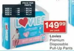 Checkers Hyper Lovies Premium Disposable Pull-Up Pants offer