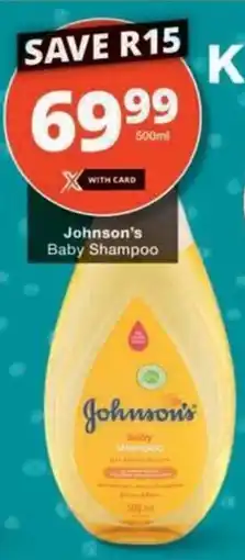 Checkers Hyper Johnson's Baby Shampoo offer