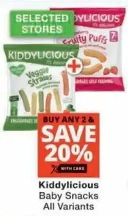 Checkers Hyper Kiddylicious Baby Snacks All Variants offer