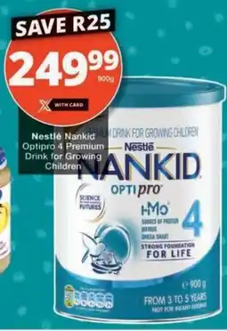 Checkers Hyper Nestlé Nankid Optipro 4 Premium Drink for Growing Children offer