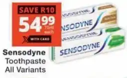 Checkers Hyper Sensodyne Toothpaste All Variants offer