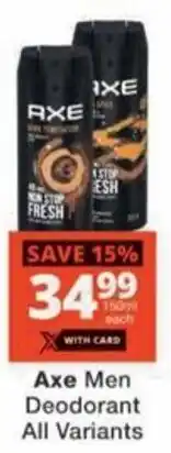 Checkers Hyper Axe Men Deodorant All Variants offer