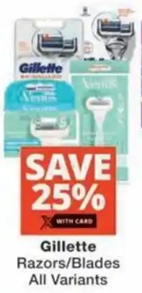 Checkers Hyper Gillette Razors/ Blades All Variants offer