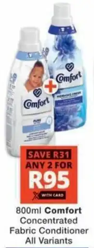 Checkers Hyper Comfort Concentrated Fabric Conditioner All Variants offer