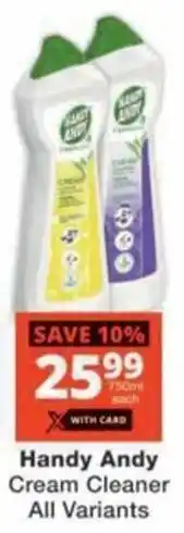Checkers Hyper Handy Andy Cream Cleaner All Variants offer