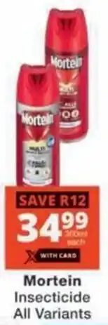 Checkers Hyper Mortein Insecticide All Variants offer