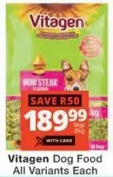 Checkers Hyper Vitagen Dog Food All Variants Each offer