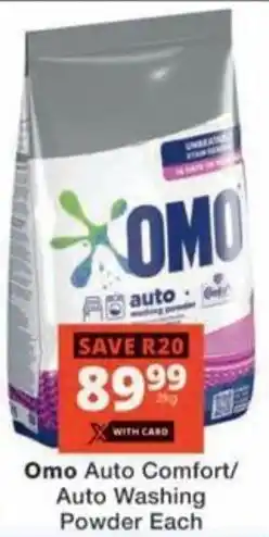 Checkers Hyper Omo Auto Comfort/ Auto Washing Powder offer