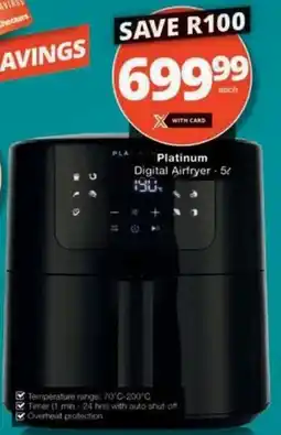 Checkers Hyper Platinum Digital Airfryer offer