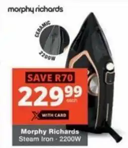 Checkers Hyper Morphy Richards Steam Iron offer