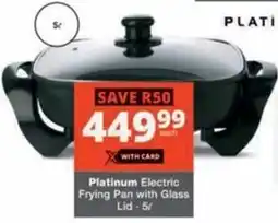 Checkers Hyper Platinum Electric Frying Pan with Glass Lid offer