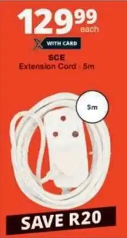 Checkers Hyper SCE Extension Cord offer