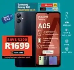 Checkers Hyper Samsung Galaxy A05 offer
