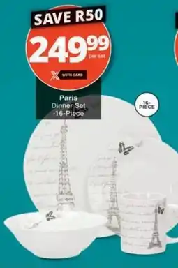 Checkers Hyper Paris Dinner Set offer