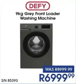 Hirsch's DEFY Grey Front Loader Washing Machine offer