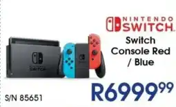 Hirsch's Nintendo Switch Console Red/ Blue offer