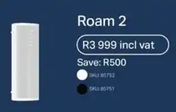 Hirsch's SONOS Roam 2 offer