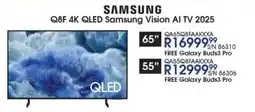 Hirsch's SAMSUNG 65" Q8F 4K QLED Samsung Vision AI TV 2025 offer