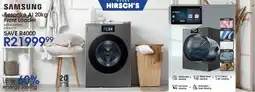 Hirsch's SAMSUNG Bespoke AI Front Loader offer
