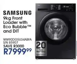 Hirsch's SAMSUNG Front Loader with Eco Bubble and DIT offer