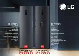 Hirsch's LG Pigeon Pair One Door Fridge OR One Door Freezer offer