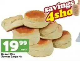 Check Save Baked Rite Scones Large offer