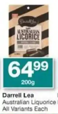 Checkers Darrell Lea Australian Liquorice offer