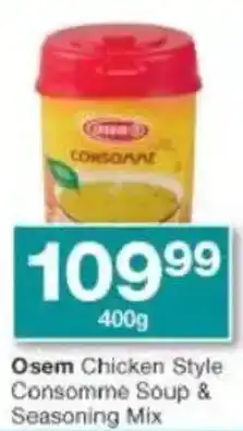 Checkers Osem Chicken Style Consomme Soup & Seasoning Mix offer