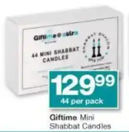 Checkers Giftime Mini Shabbat Candles offer