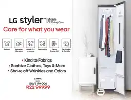 Hirsch's LG Styler Steam Clothing Care offer