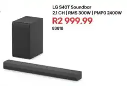 Hirsch's LG S65TR Soundbar 2.1 CH offer