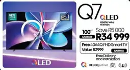 Hirsch's Hisense 100" Q7 QLED 100Q7N, 144Hz 4K Smart TV offer