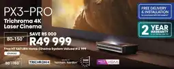 Hirsch's Hisense PX3 Pro Trichroma 4K Laser Cinema offer