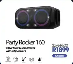 Hirsch's Hisense Party Rocker 160 160W Max Audio Power with 4 Speakers offer