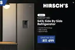 Hirsch's Hisense Side By Side Refrigerator offer