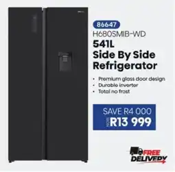 Hirsch's Hisense Side By Side Refrigerator offer