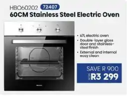 Hirsch's Hisense 60cm Stainless Steel Electric Oven offer