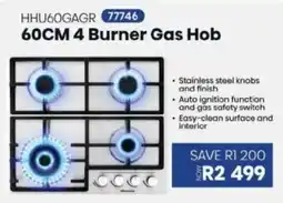 Hirsch's Hisense 4 Burner Gas Hob offer