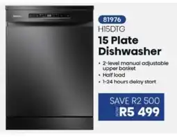 Hirsch's Hisense 15 Plate Dishwasher offer