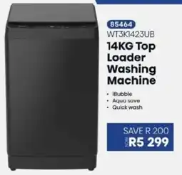 Hirsch's Hisense Top Loader Washing Machine offer