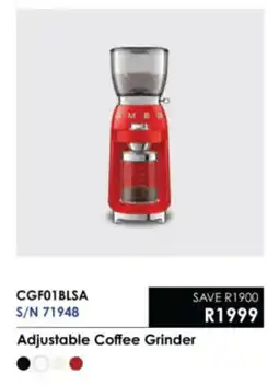 Hirsch's Smeg Adjustable Coffee Grinder offer