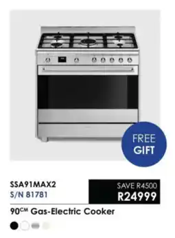 Hirsch's Smeg 90cm Gas-Electric Cooker offer