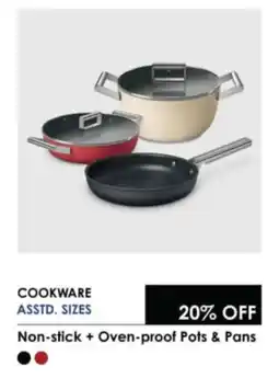 Hirsch's Smeg Non-stick + Oven-proof Pots & Pans offer